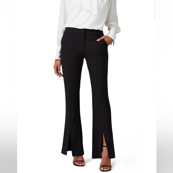 Parker Black Crepe Bootcut Pants - Picture 2 of 11